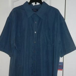 Croft & Barrow Blue Plaid Shirt Mens XL NEW